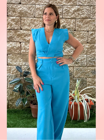 Top & Pant Sky Blue Set