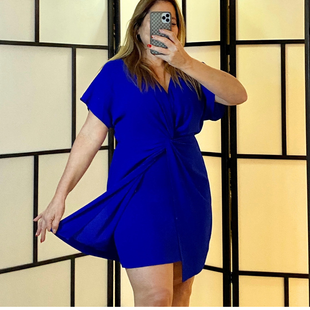 Royal Blue Mini Dress