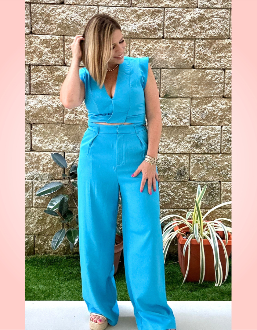 Top & Pant Sky Blue Set
