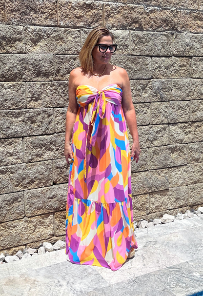 Yellow Orchid Maxi Dress