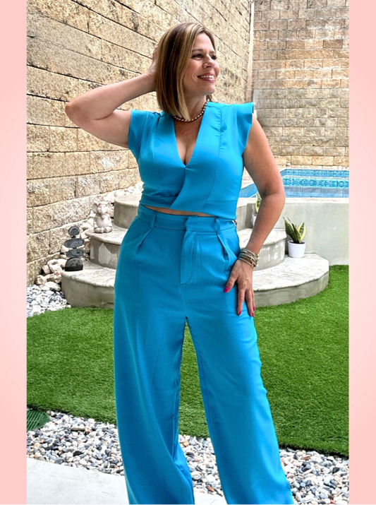 Top & Pant Sky Blue Set
