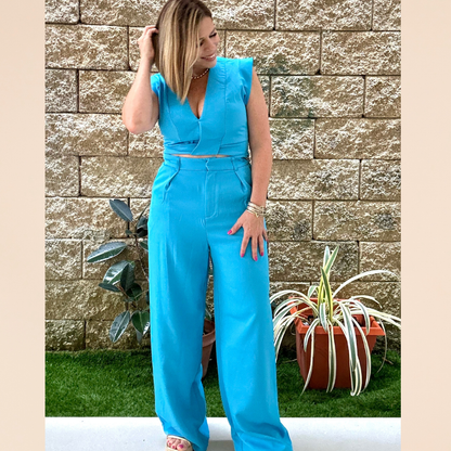 Top & Pant Sky Blue Set