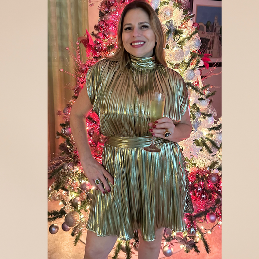 Metallic Gold Dress