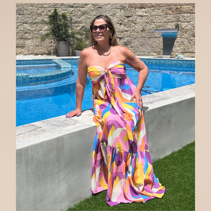 Yellow Orchid Maxi Dress