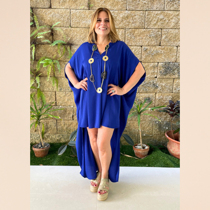 High & Low Satin Maxi Dress