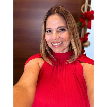 Woven Cape Red Mini Dress