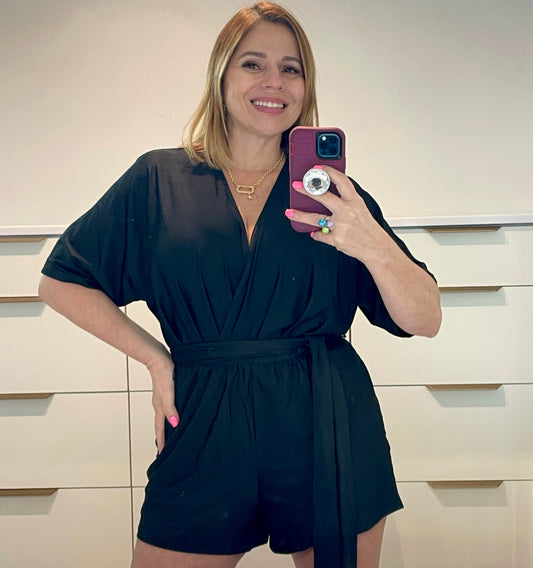 Black Fashion Romper