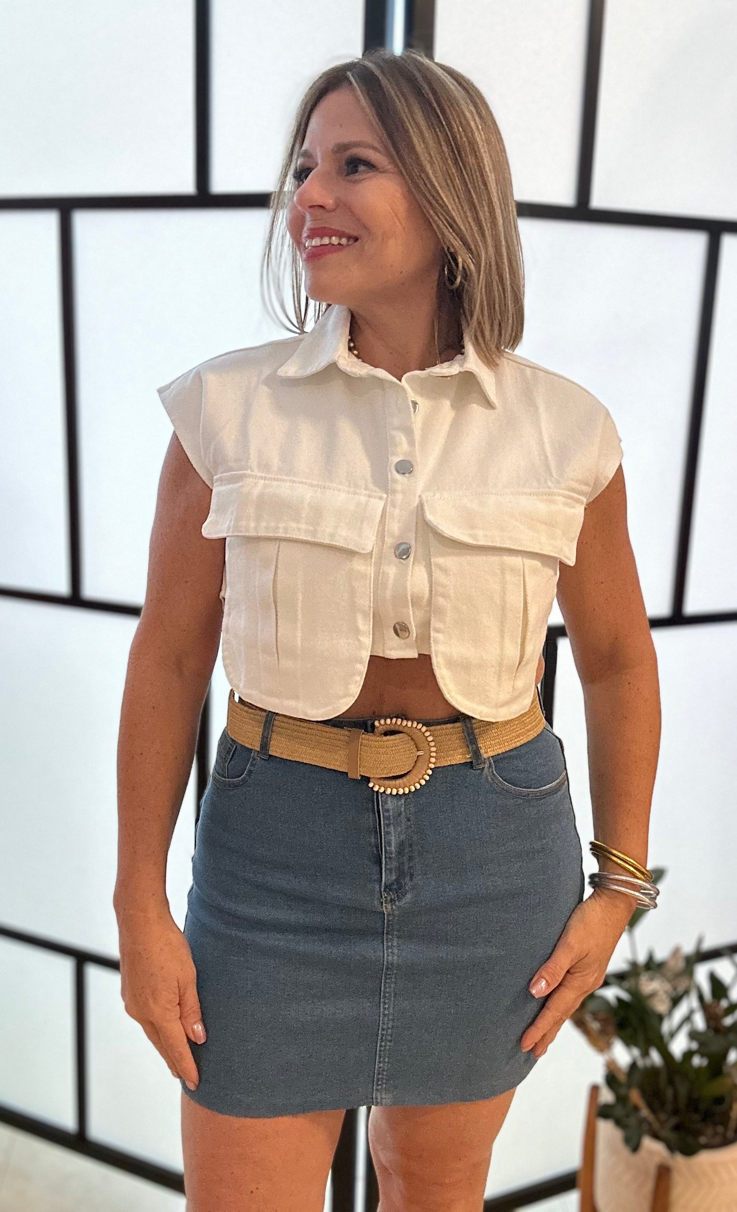 Denim Mini Skirt