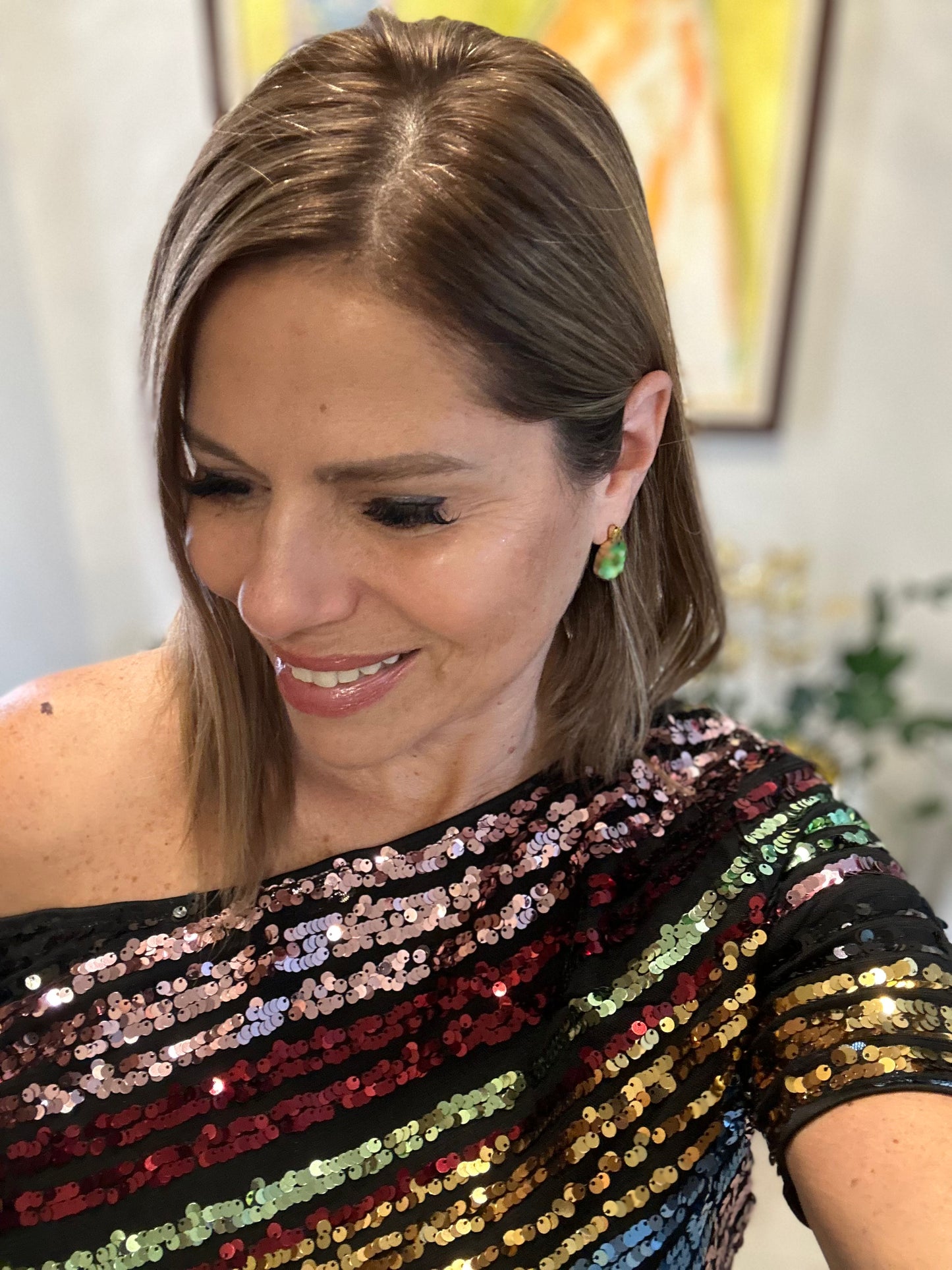 Multi Colors Sequin Top