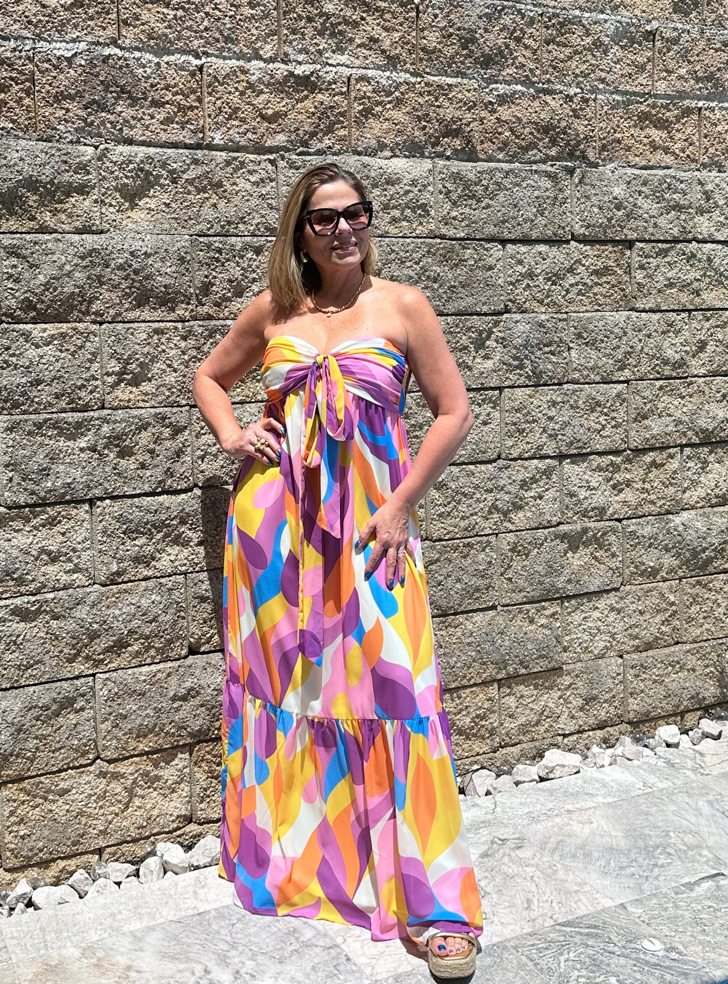 Yellow Orchid Maxi Dress