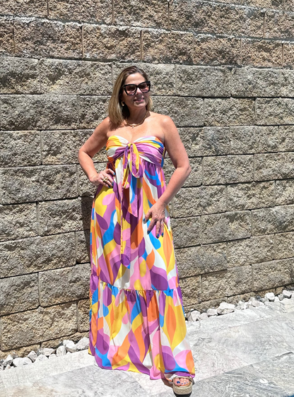 Yellow Orchid Maxi Dress