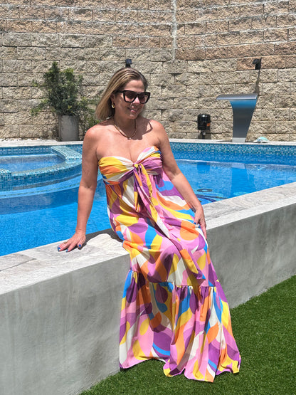 Yellow Orchid Maxi Dress