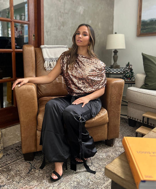 Black Satin Trousers