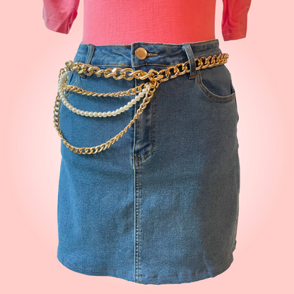 Denim Mini Skirt